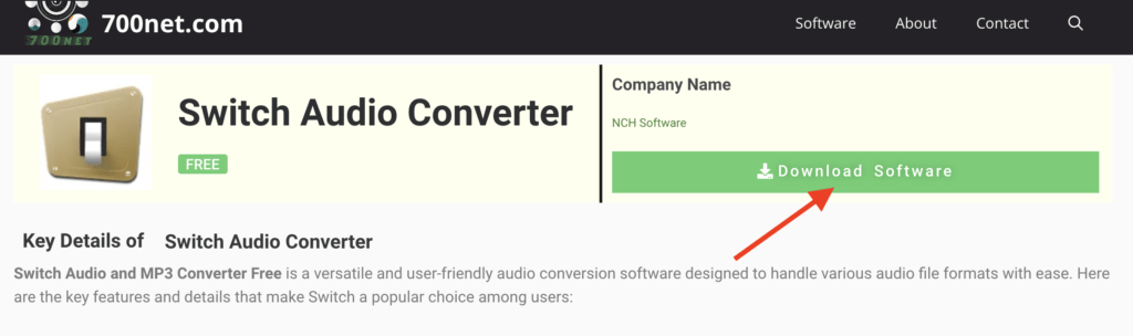 Switch Audio Converter
